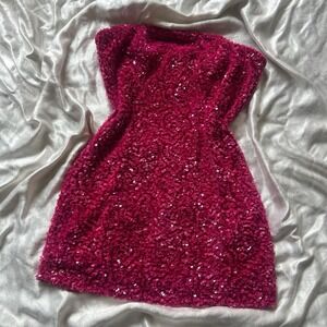 Fashion Nova | Dresses | Elegant Black Sequin Oneshoulder Dress | Poshmark